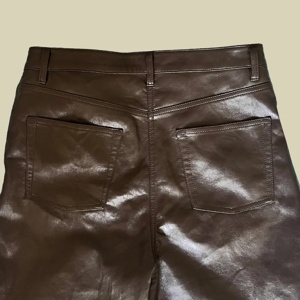 Wilfred Melina Brown Leather Pants - Picture 3 of 5
